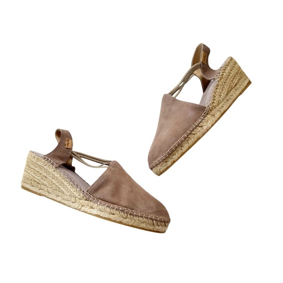 Toni Pons Espadrille Tremp Taupe Wedge Sandals Taupe Size 10 NWT - Picture 5 of 13